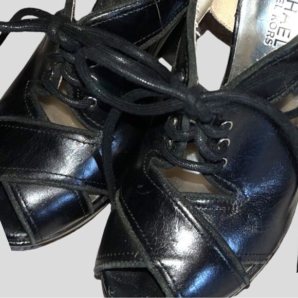 Michael Michael Kors black open toe heels! - Picture 8 of 9